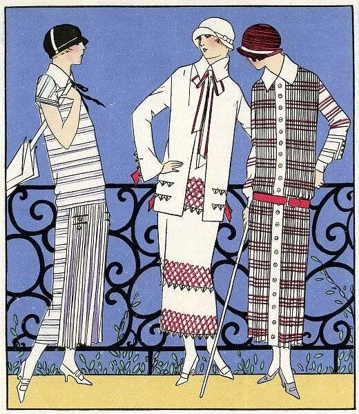 Three sports outfits by Jean Patou and Bernard