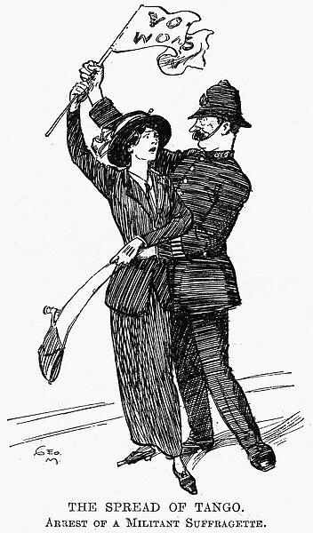 The spread of the tango: the arrest of a militant suffragette