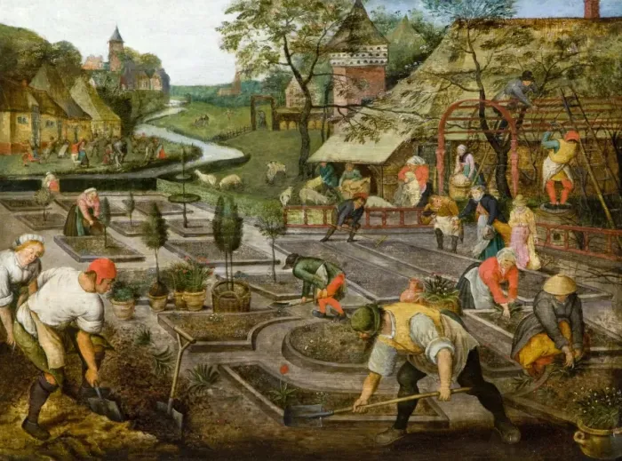Framed Print : Spring (1633). Brueghel, Pieter II 1564-1638 (after). Date: 1633 Framed Print : Spring (1633). Brueghel, Pieter II 1564-1638 (after). Date: 1633