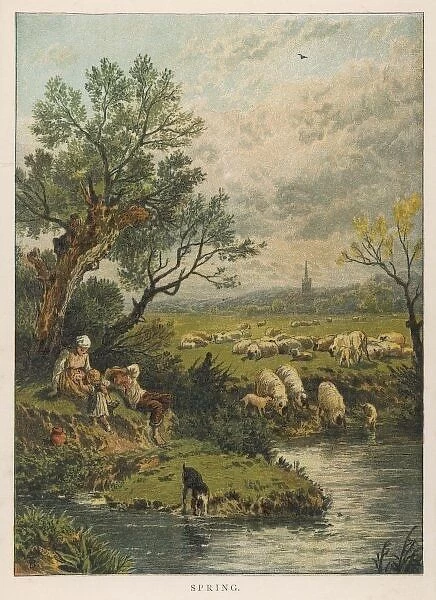 Spring  /  Sheep  /  River 1881