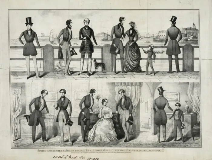 Framed Print : Spring and summer fashions for 1841, by A. F. Saguezs & G. C Framed Print : Spring and summer fashions for 1841, by A. F. Saguezs & G. C