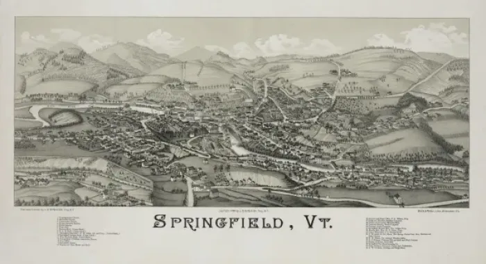 Framed Print : Springfield, Vt Framed Print : Springfield, Vt