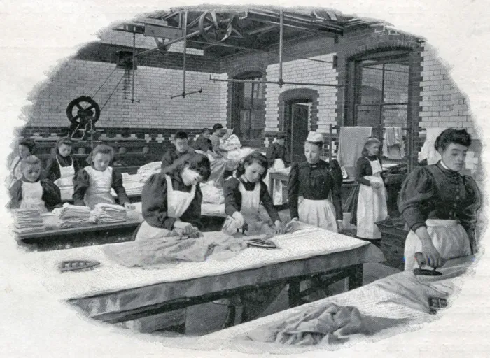 Framed Print : Spurgeons Orphanage, Stockwell - Laundry Framed Print : Spurgeons Orphanage, Stockwell - Laundry