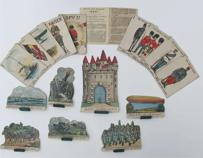 Framed Print : Spy - WWI Round Card Game made by Valentines Games Framed Print : Spy - WWI Round Card Game made by Valentines Games