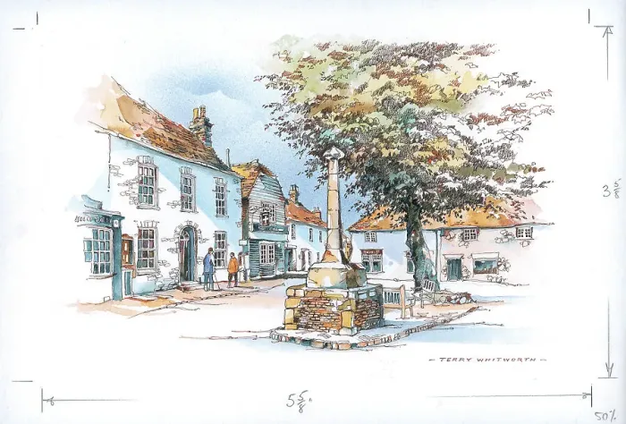 Framed Print : The Square, Alfriston Framed Print : The Square, Alfriston