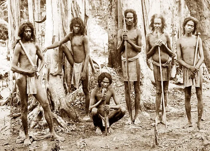 Framed Print : Sri Lanka Veddahs aborigines Framed Print : Sri Lanka Veddahs aborigines