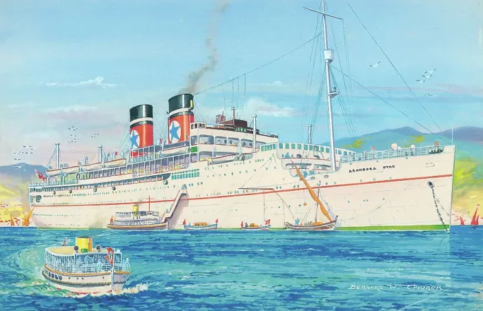 Framed Print : SS Arandora star Ocean Liner Shipping Watercolour Framed Print : SS Arandora star Ocean Liner Shipping Watercolour