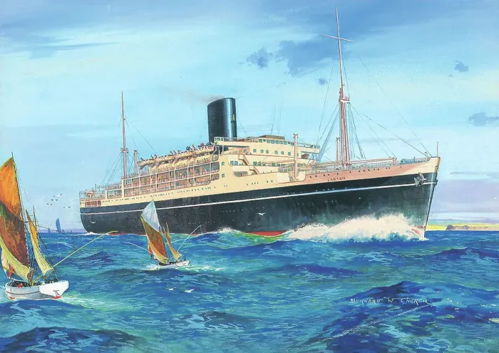 Framed Print : SS Canton by Bernard W. Church Framed Print : SS Canton by Bernard W. Church