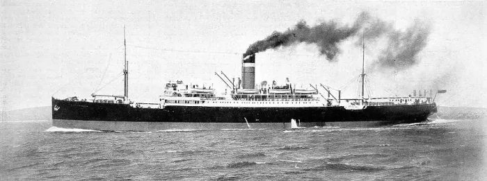 Framed Print : SS City of Exeter, July 1914 Framed Print : SS City of Exeter, July 1914