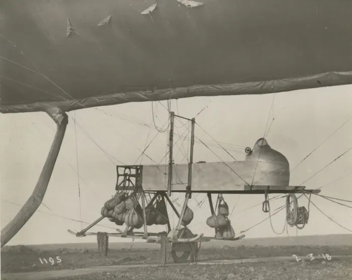 Framed Print : An SS-class airship at the Naval Airship Station, Walney