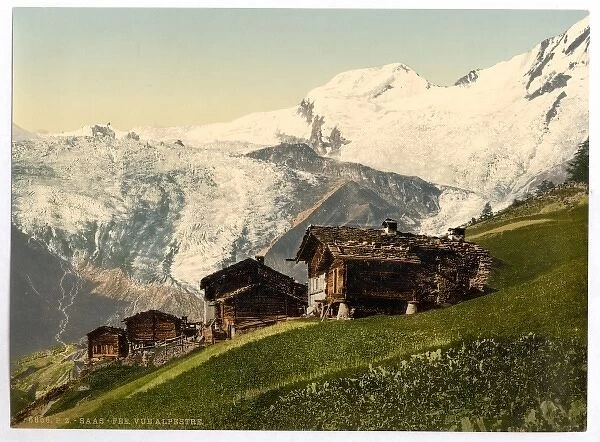 Ss Fee, alpine view, Valais, Alps of, Switzerland