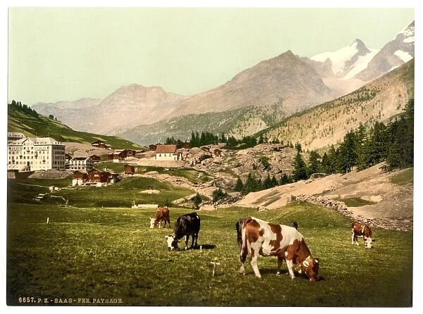 Ss Fee, a landscape, Valais, Alps of, Switzerland