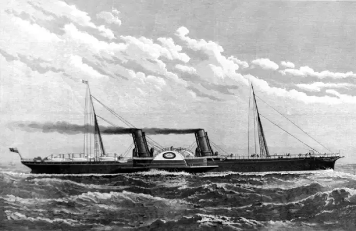 Framed Print : SS Ireland, 1885 Framed Print : SS Ireland, 1885