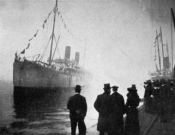 SS Norman arriving at Southampton, 1903