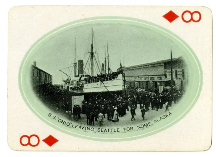 Framed Print : S.s Ohio leaving Seattle for Nome, Alaska Framed Print : S.s Ohio leaving Seattle for Nome, Alaska