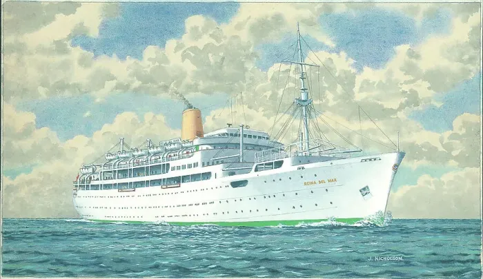 Framed Print : SS Reina Del Mar Framed Print : SS Reina Del Mar