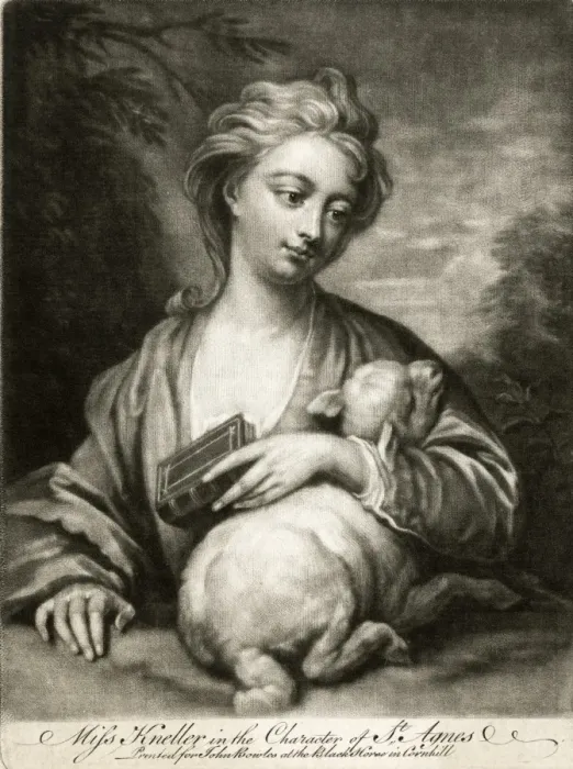 Framed Print : St Agnes / Miss Kneller Framed Print : St Agnes / Miss Kneller