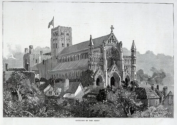 St. Albans Abbey, Restored, Exterior