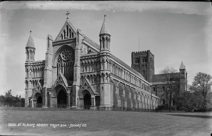 Framed Print : St. Albans Abbey from the Southwest Framed Print : St. Albans Abbey from the Southwest