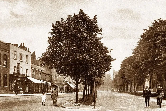Framed Print : St. Albans St. Peter's Street early 1900s Framed Print : St. Albans St. Peter's Street early 1900s