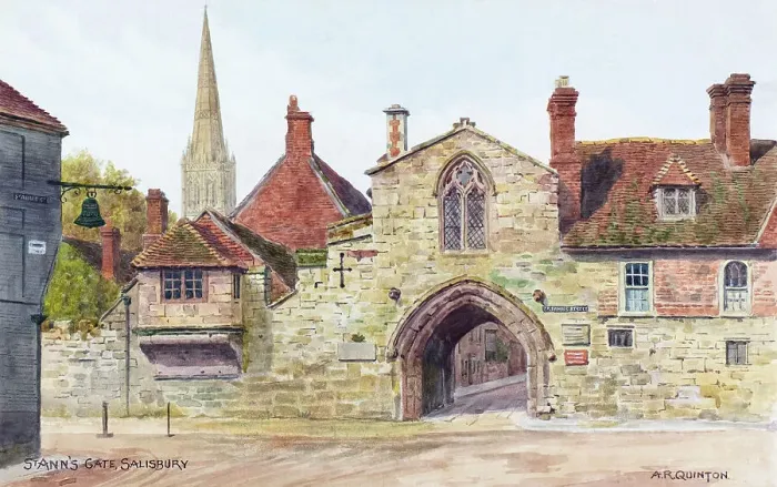 Framed Print : St Ann's Gate, Salisbury, Wiltshire Framed Print : St Ann's Gate, Salisbury, Wiltshire