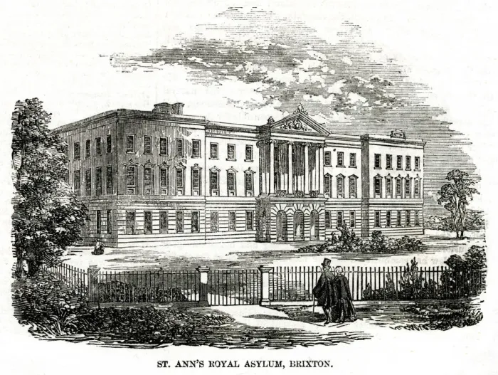 Framed Print : St. Anns Royal Asylum, Brixton 1857 Framed Print : St. Anns Royal Asylum, Brixton 1857