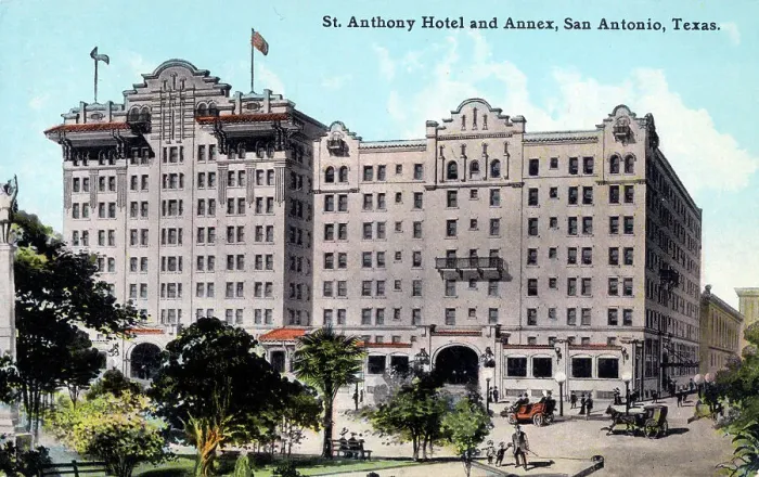 Framed Print : St. Anthony Hotel and Annex, San Antonio, Texas, USA Framed Print : St. Anthony Hotel and Annex, San Antonio, Texas, USA