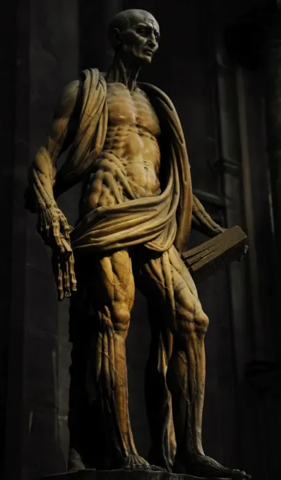 Framed Print : St Bartholomew Flayed (1562) by Marco d Agrate (c. 1504 A?i Framed Print : St Bartholomew Flayed (1562) by Marco d Agrate (c. 1504 A?i