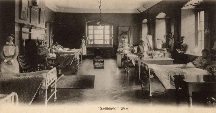 Framed Print : St Bartholomews Hospital, London - Smithfield Ward