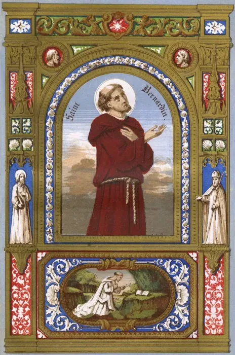 Framed Print : St Bernardino of Siena Framed Print : St Bernardino of Siena