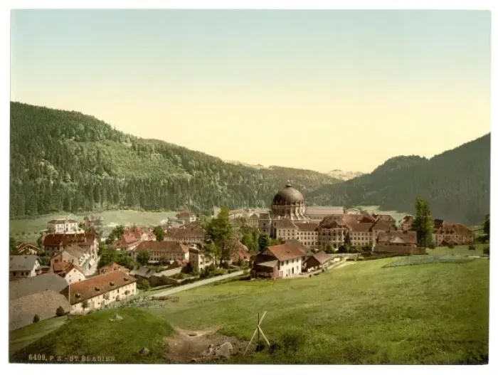 Framed Print : St. Blasien, general view, Black Forest, Baden, Germany Framed Print : St. Blasien, general view, Black Forest, Baden, Germany