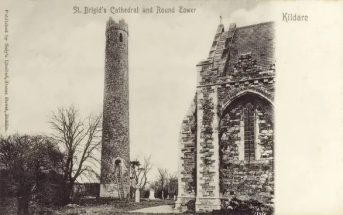 Framed Print : St Brigids Cathedral and Round Tower, Kildare Framed Print : St Brigids Cathedral and Round Tower, Kildare