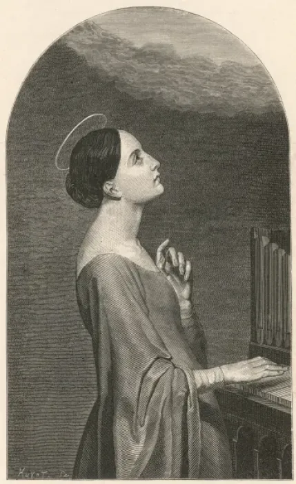 Framed Print : St Cecilia / Delaroche Framed Print : St Cecilia / Delaroche
