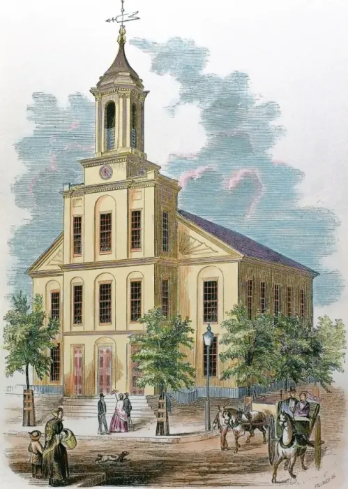 Framed Print : St. Charles church. Boston. Massachusetts. United States. N Framed Print : St. Charles church. Boston. Massachusetts. United States. N