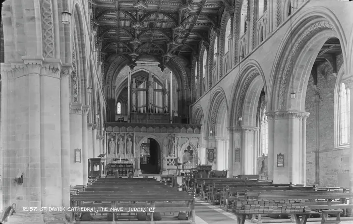 Framed Print : St. David's Cathedral - The Nave Framed Print : St. David's Cathedral - The Nave
