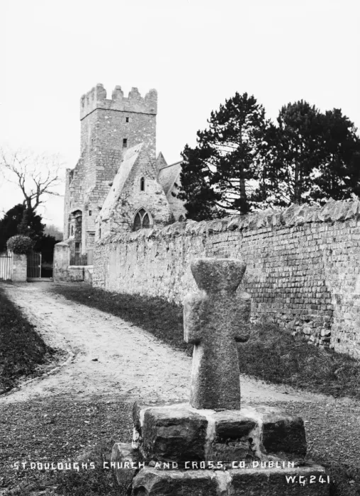 Framed Print : St Douloughs Church and Cross, Co Dublin Framed Print : St Douloughs Church and Cross, Co Dublin