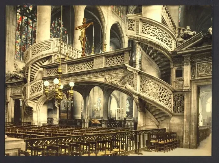 Framed Print : St. Etienne-du-Mont, church interior, Paris, France Framed Print : St. Etienne-du-Mont, church interior, Paris, France