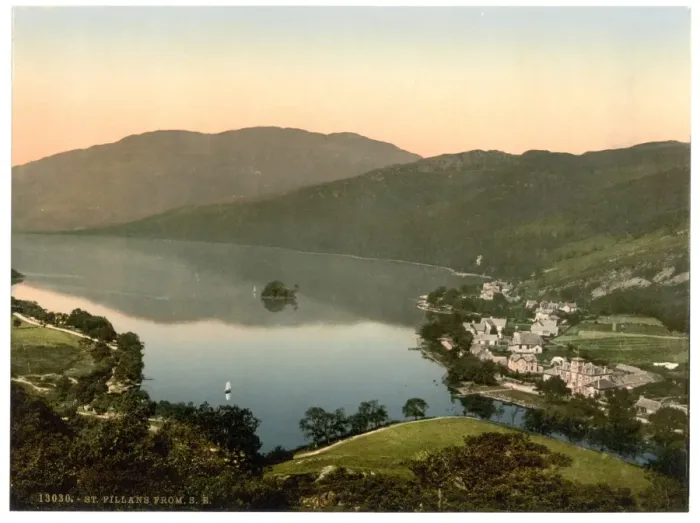 Framed Print : St. Fillans from S. E. (i. e. southeast), Scotland Framed Print : St. Fillans from S. E. (i. e. southeast), Scotland