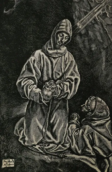 Framed Print : St Francis and Brother Leo Framed Print : St Francis and Brother Leo