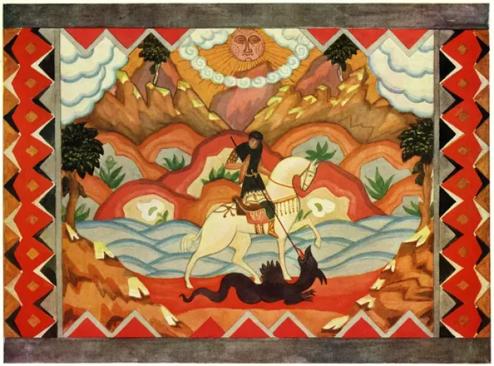 Framed Print : St George and the dragon Framed Print : St George and the dragon