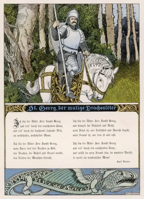 Framed Print : St George and Dragon Framed Print : St George and Dragon
