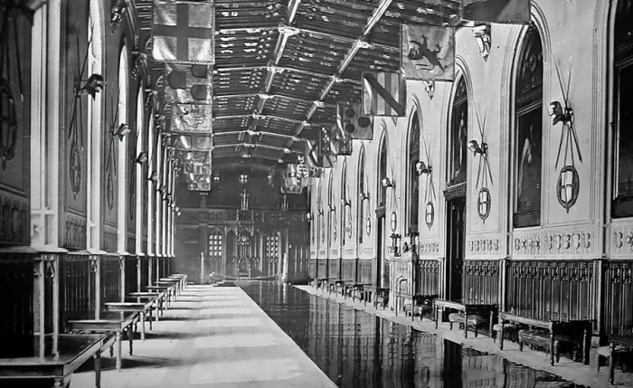 Framed Print : St. George's Hall, Windsor Castle, Victorian period Framed Print : St. George's Hall, Windsor Castle, Victorian period