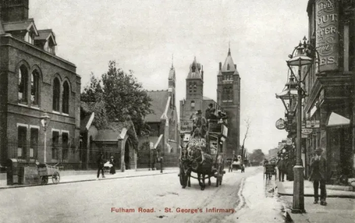 Framed Print : St Georges Infirmary, Fulham Road, London
