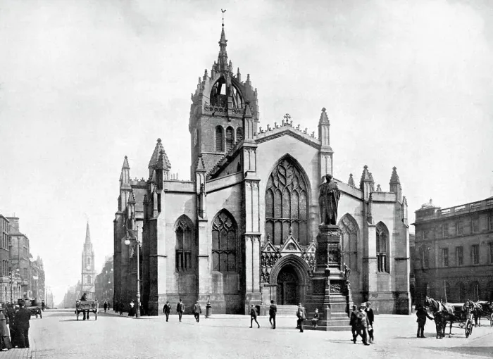 Framed Print : St Giles Cathedral, Edinburgh early 1900's Framed Print : St Giles Cathedral, Edinburgh early 1900's