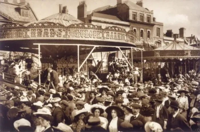 Framed Print : St Giles Fair 1909 Framed Print : St Giles Fair 1909