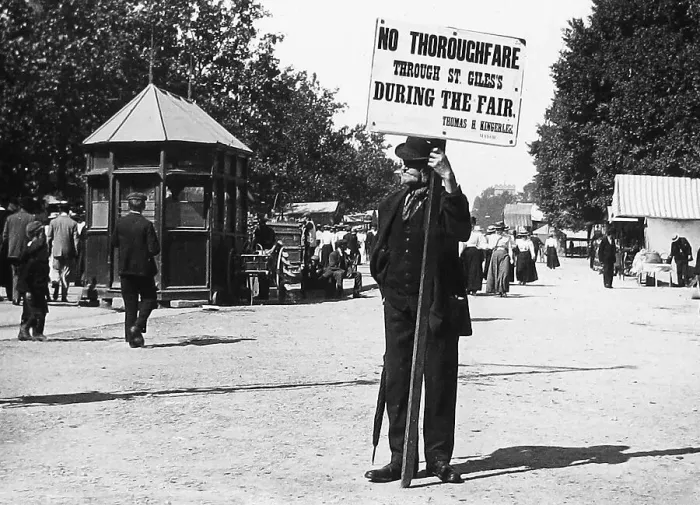 Framed Print : St. Giles Fair Oxford early 1900s Framed Print : St. Giles Fair Oxford early 1900s