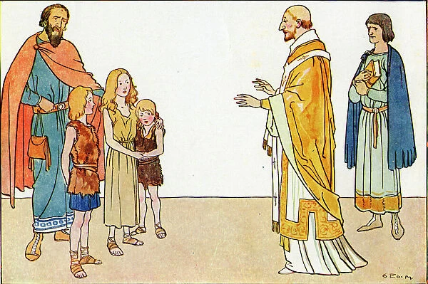 St. Gregory with English children