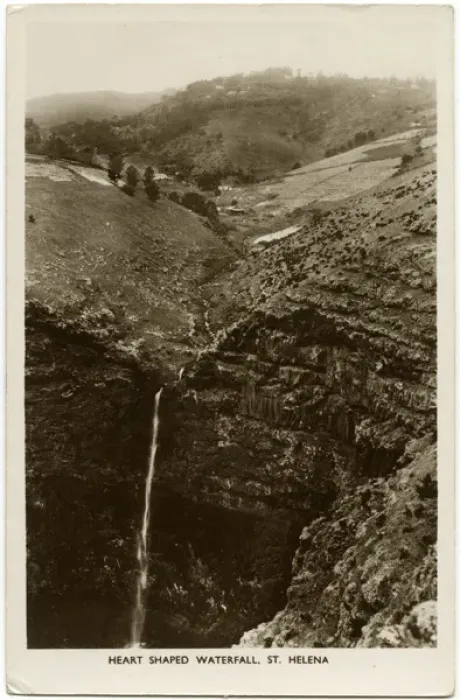 Framed Print : St Helena - Heart-shaped Waterfall Framed Print : St Helena - Heart-shaped Waterfall