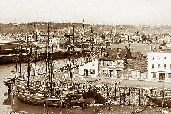 St. Helier Harbour Jersey Victorian period