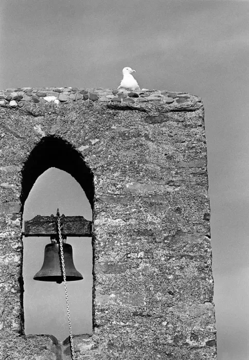 Framed Print : St Hywyns Church bell tower, Aberdaron Framed Print : St Hywyns Church bell tower, Aberdaron